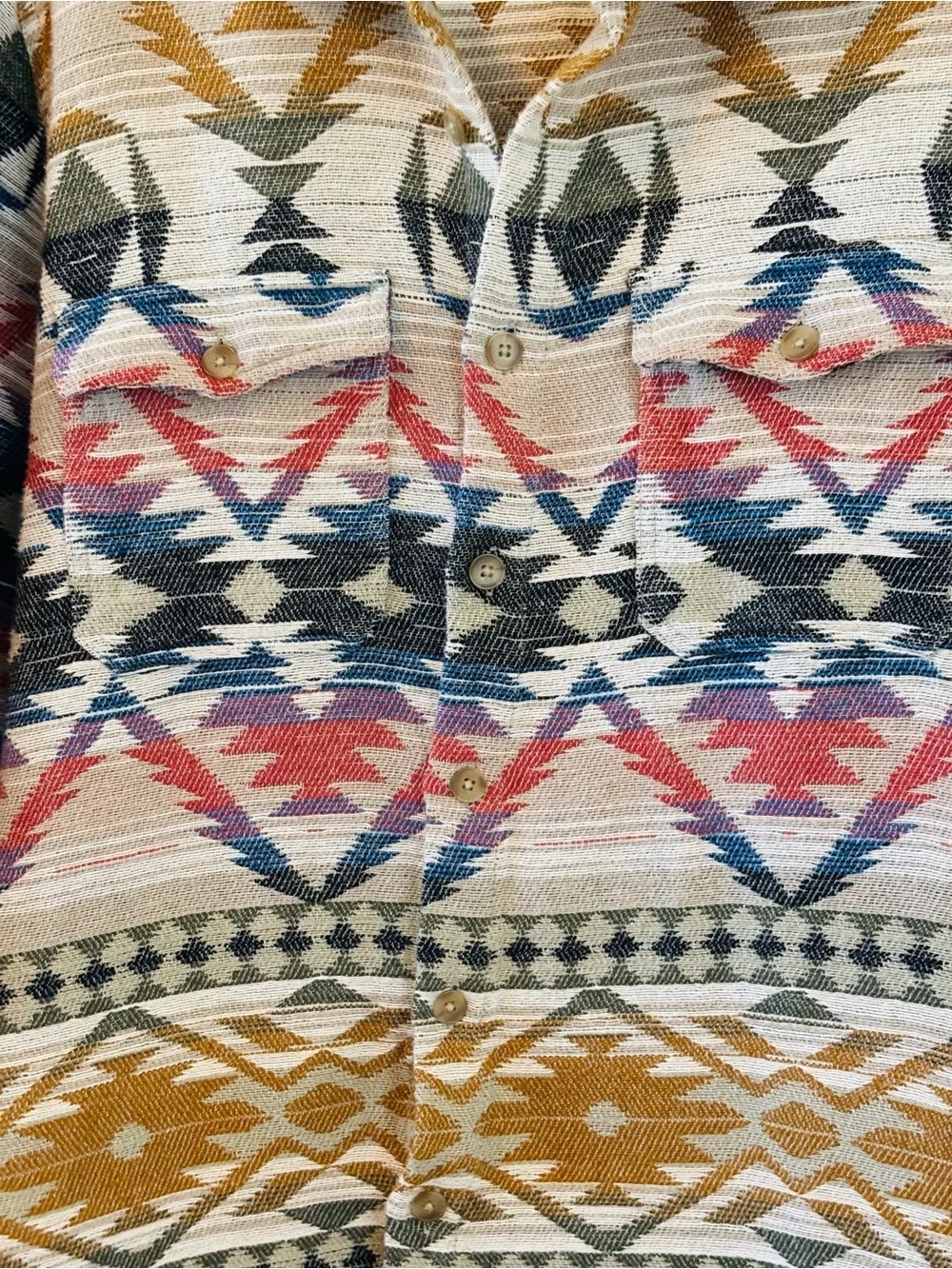 Urban Outfitters Aztec Western Shacket | 100% Cotton | Unisex
